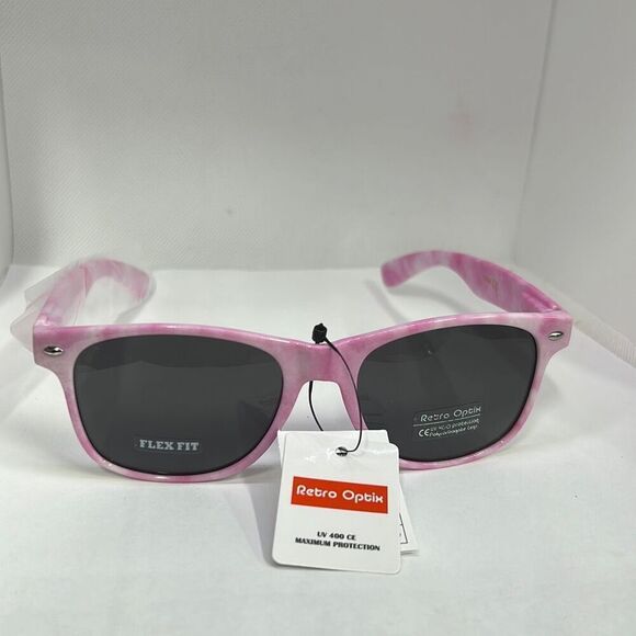 Tie-Dye Unisex Retro Sunglasses - Picture 2 of 3